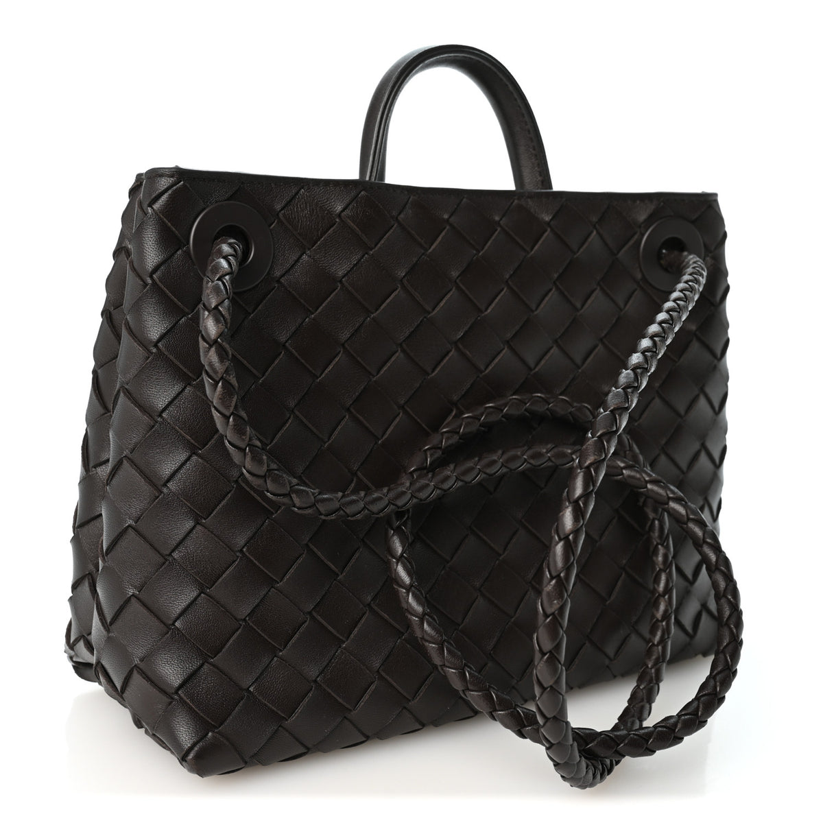 Nappa Intrecciato Small Andiamo Shoulder Bag Fondant