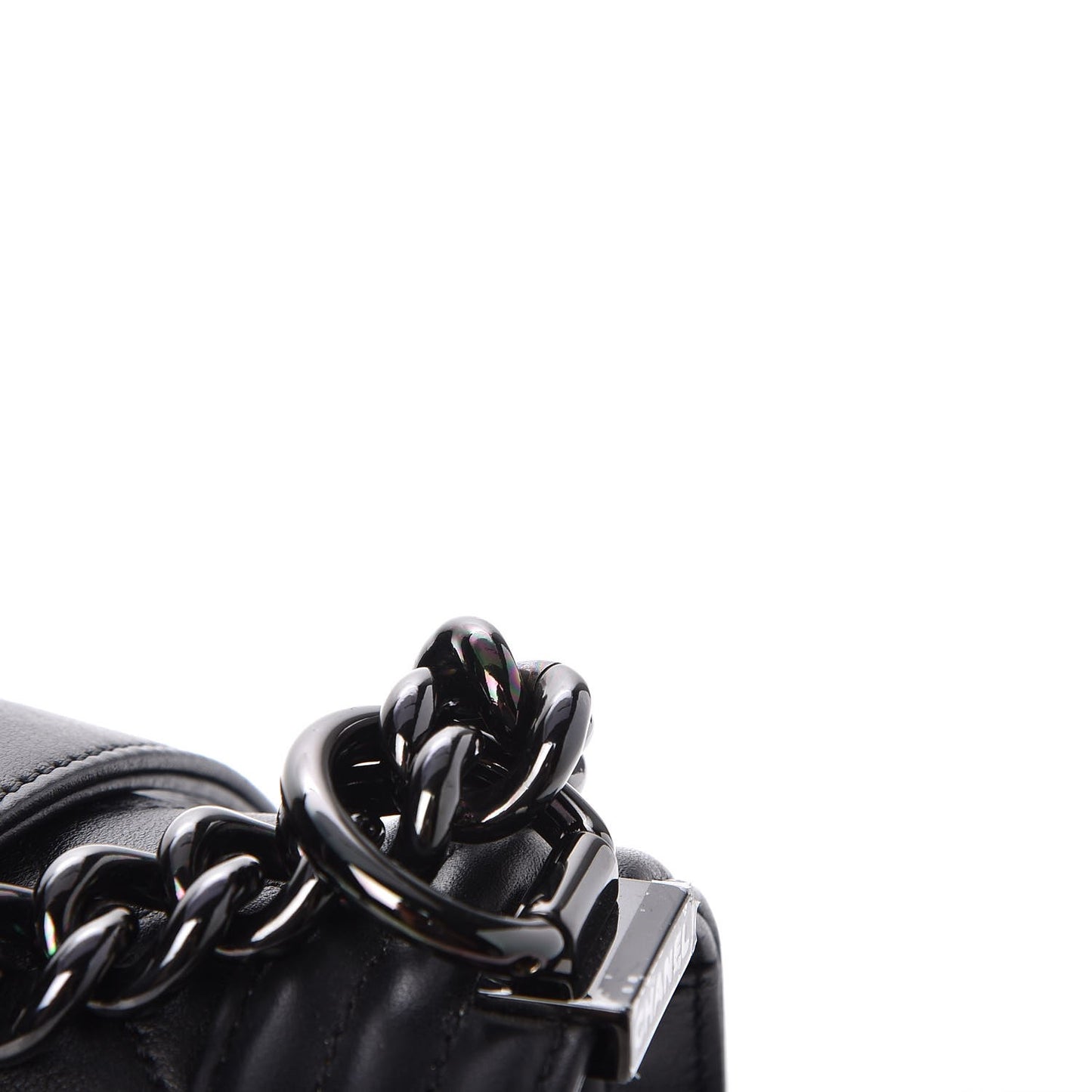 Calfskin Quilted Medium Boy Flap So Black