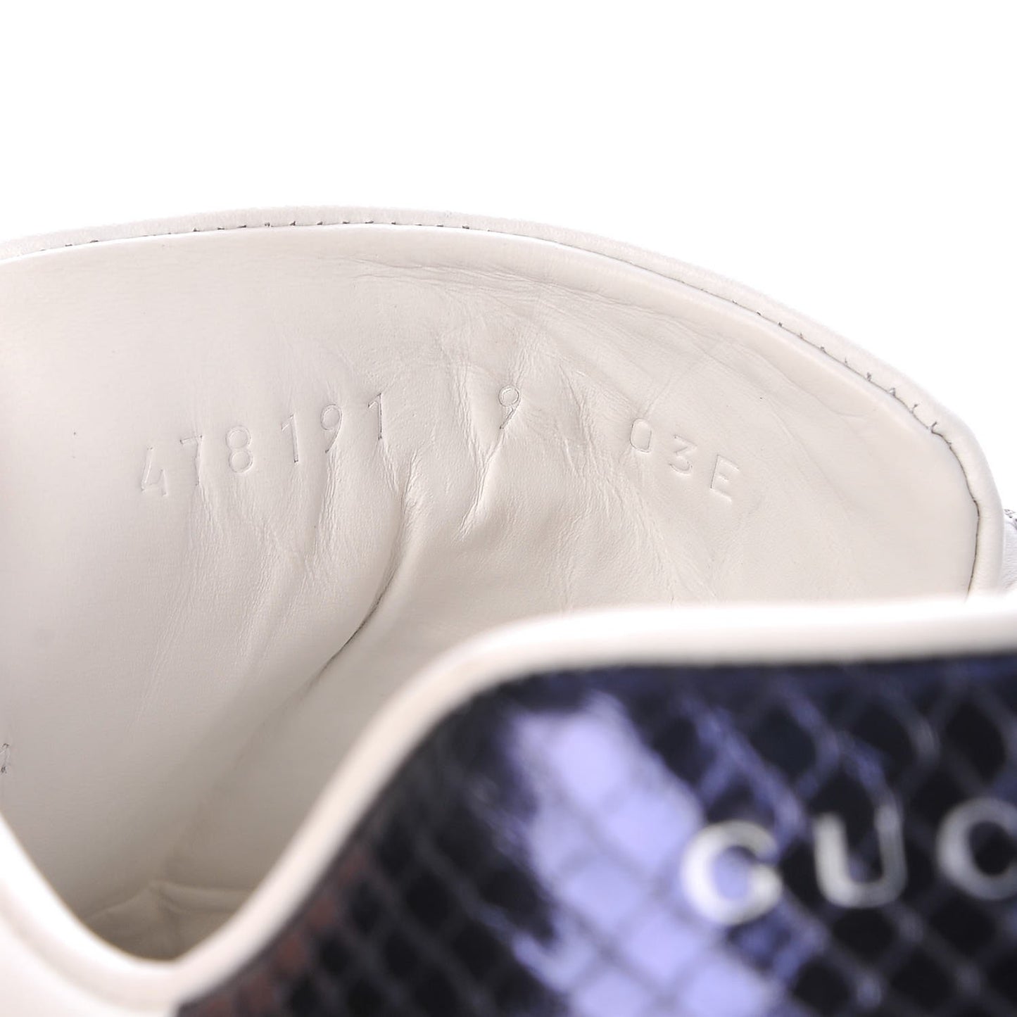 Calfskin Ayers Web UFO Dragon Embroidered Mens Ace Sneakers 9 White