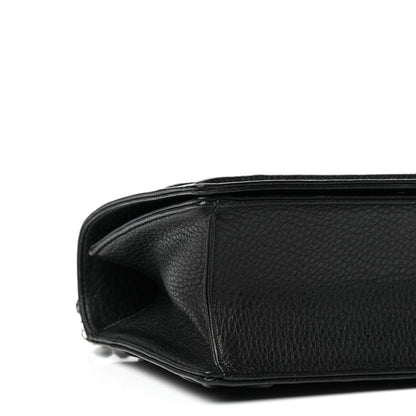 Christian Dior Grained Calfskin Medium Diorama Flap Bag Black 7 of 9