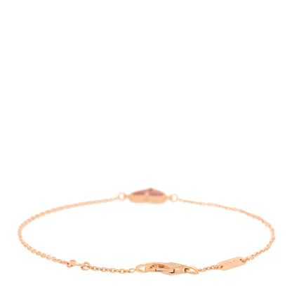 Van Cleef & Arpels 18K Rose Gold Carnelian Sweet Alhambra Heart Bracelet 2 of 4