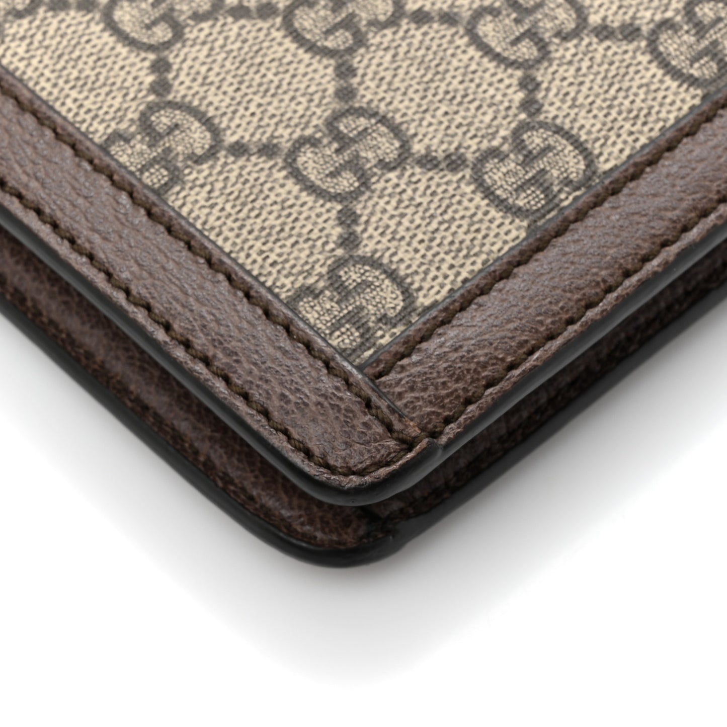 GG Supreme Monogram Web Ophidia Portfolio Pouch Beige New Acero