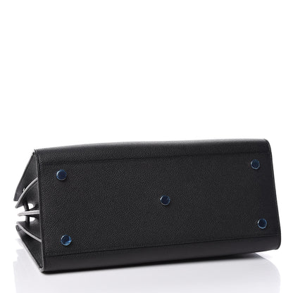Saint Laurent Grained Calfskin Small Sac De Jour Black 4 of 10