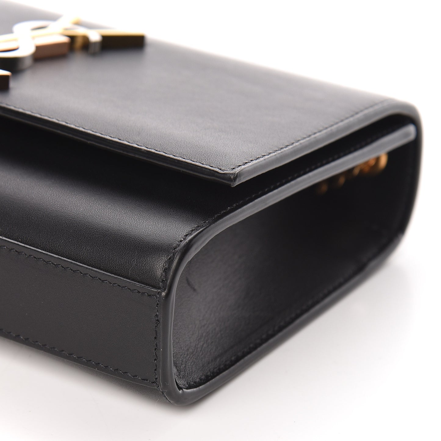 Calfskin Small Monogram Kate Satchel Black