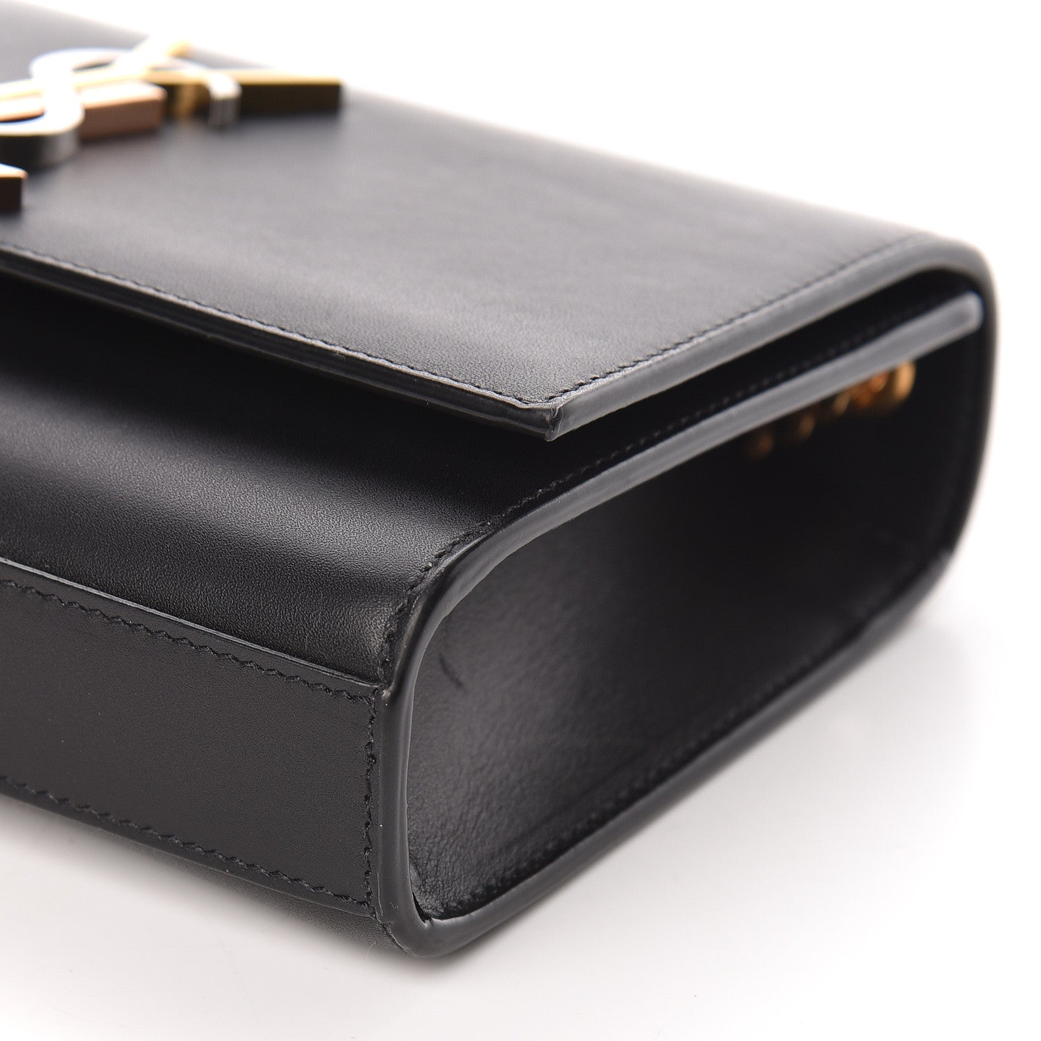 Saint Laurent Calfskin Small Monogram Kate Satchel Black 9 of 10