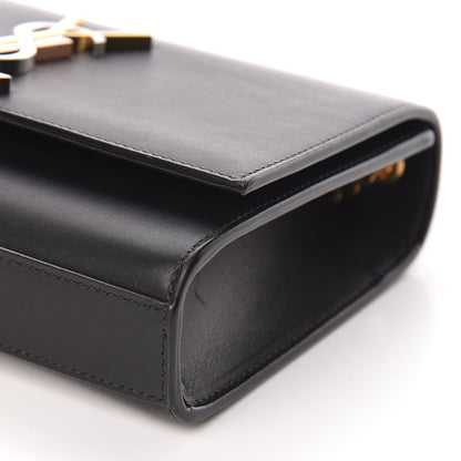 Saint Laurent Calfskin Small Monogram Kate Satchel Black 9 of 10