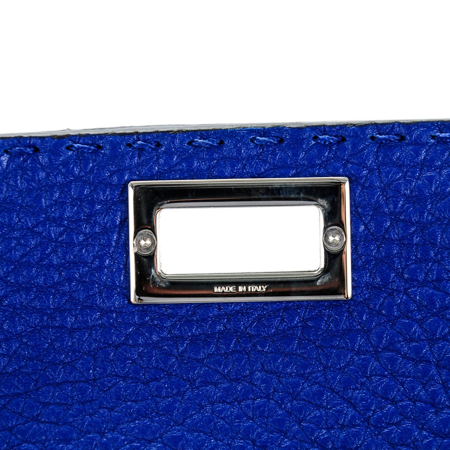 Cuoio Romano Selleria Peekaboo Wallet Blue Neon