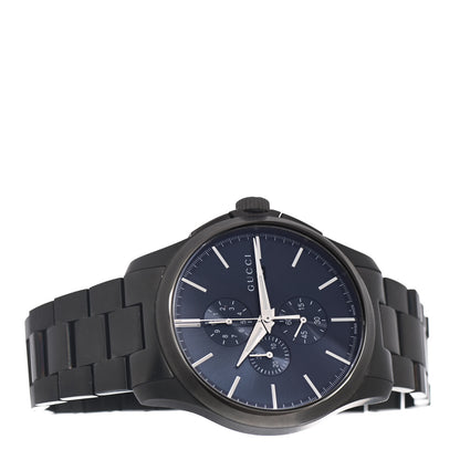 Gucci PVD Stainless Steel 44mm G-Timeless Chronograph Quartz Watch Black 2 of 5
