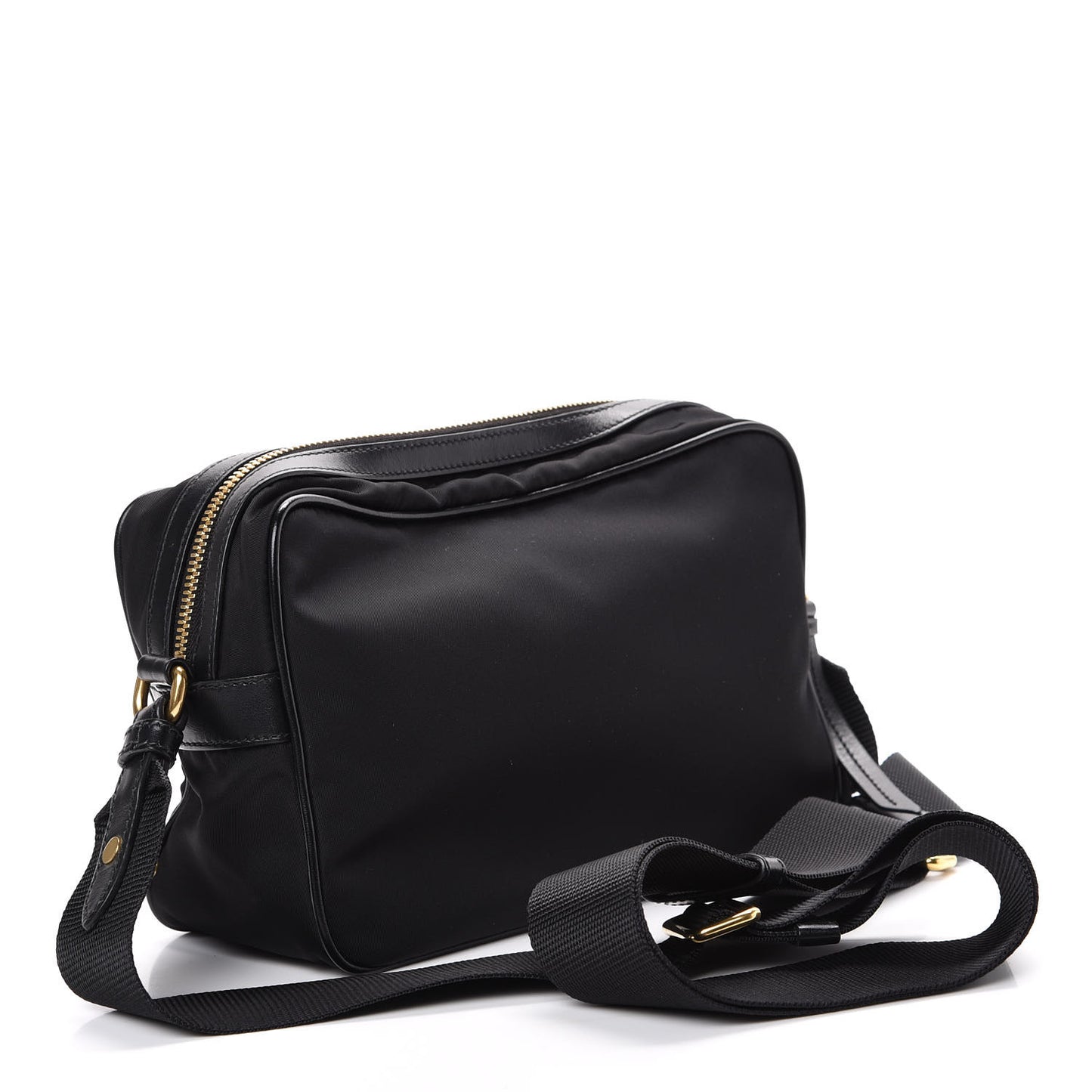 Nylon Tessuto Vela Crossbody Bag Black