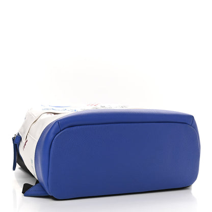 Burberry Canvas Adventure Print Backpack Blue 4 of 11