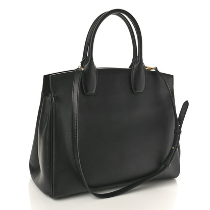 Salvatore Ferragamo Calfskin Large Studio Bag Black 4 of 10