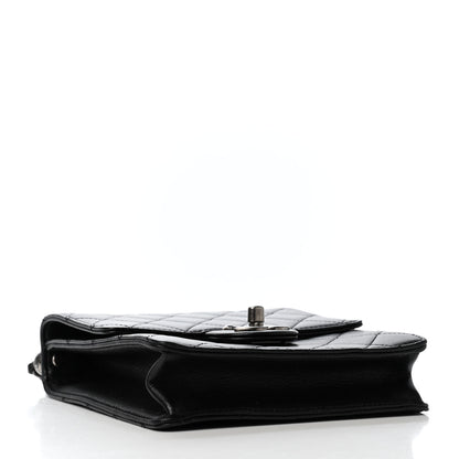 Chanel Goatskin Quilted Chic Pearls Flap Black 3 of 4