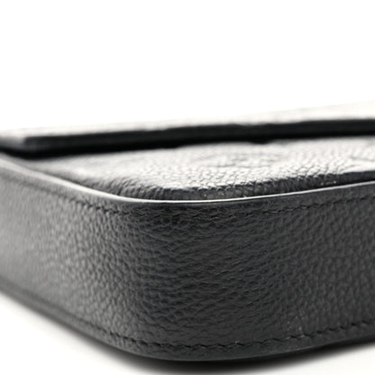 Louis Vuitton Empreinte Pochette Felicie Chain Wallet Black 10 of 11