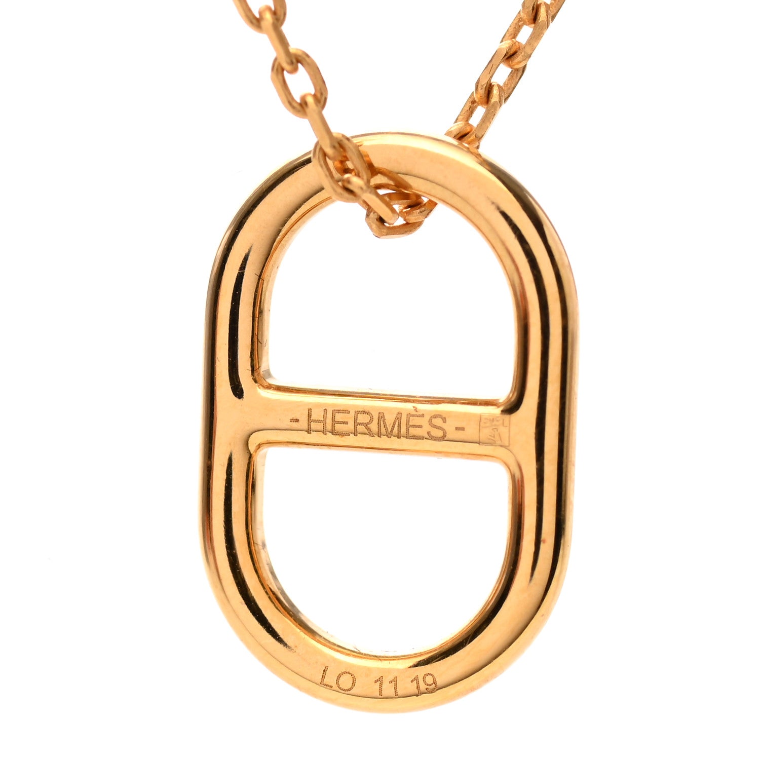 Hermes Swift O'Maillon Pendant Necklace Nata 5 of 7