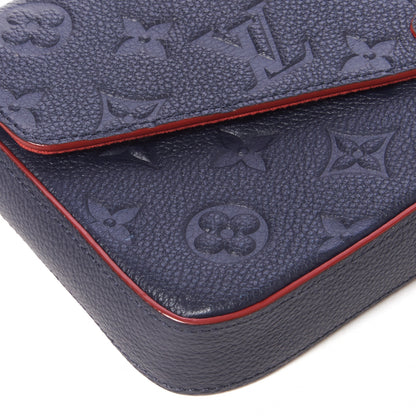 Louis Vuitton Empreinte Pochette Felicie Chain Wallet Marine Rouge 7 of 9