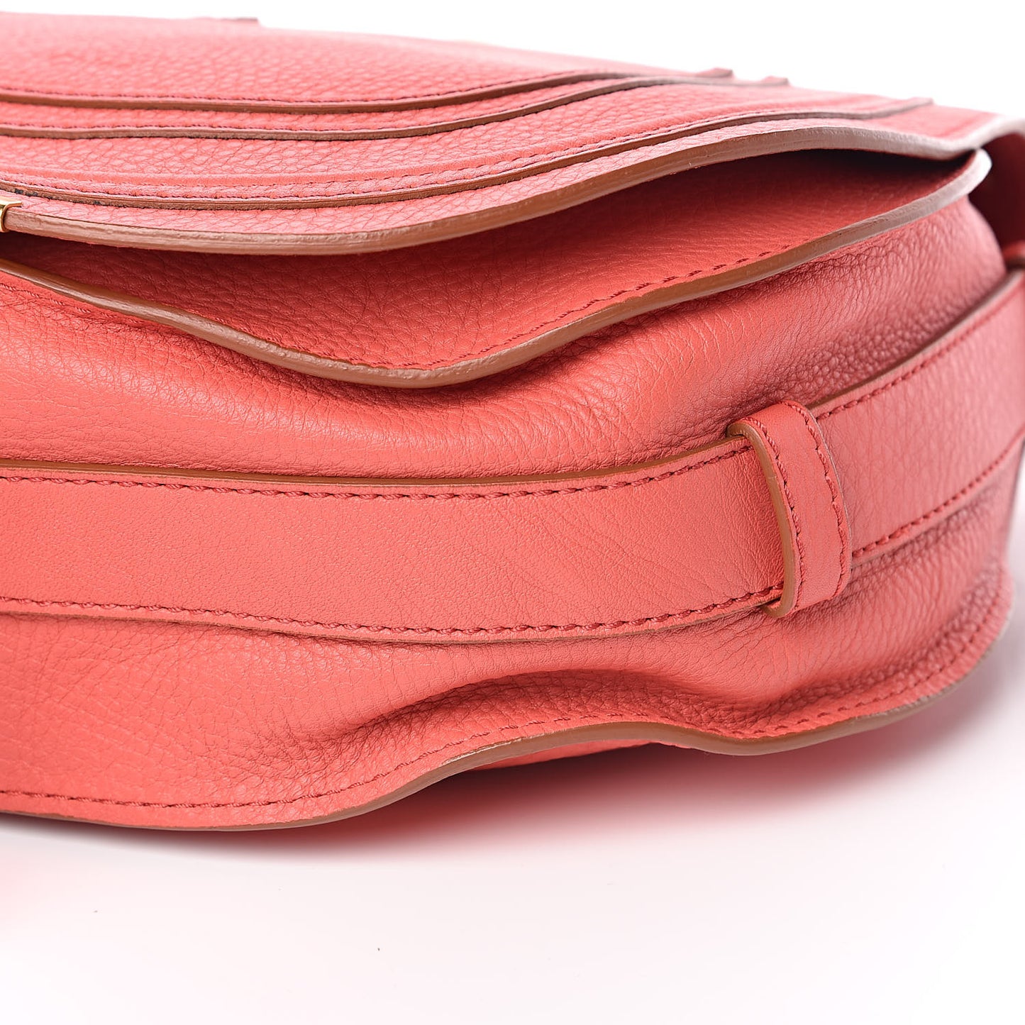Calfskin Medium Marcie Round Crossbody Bag Paradise Pink