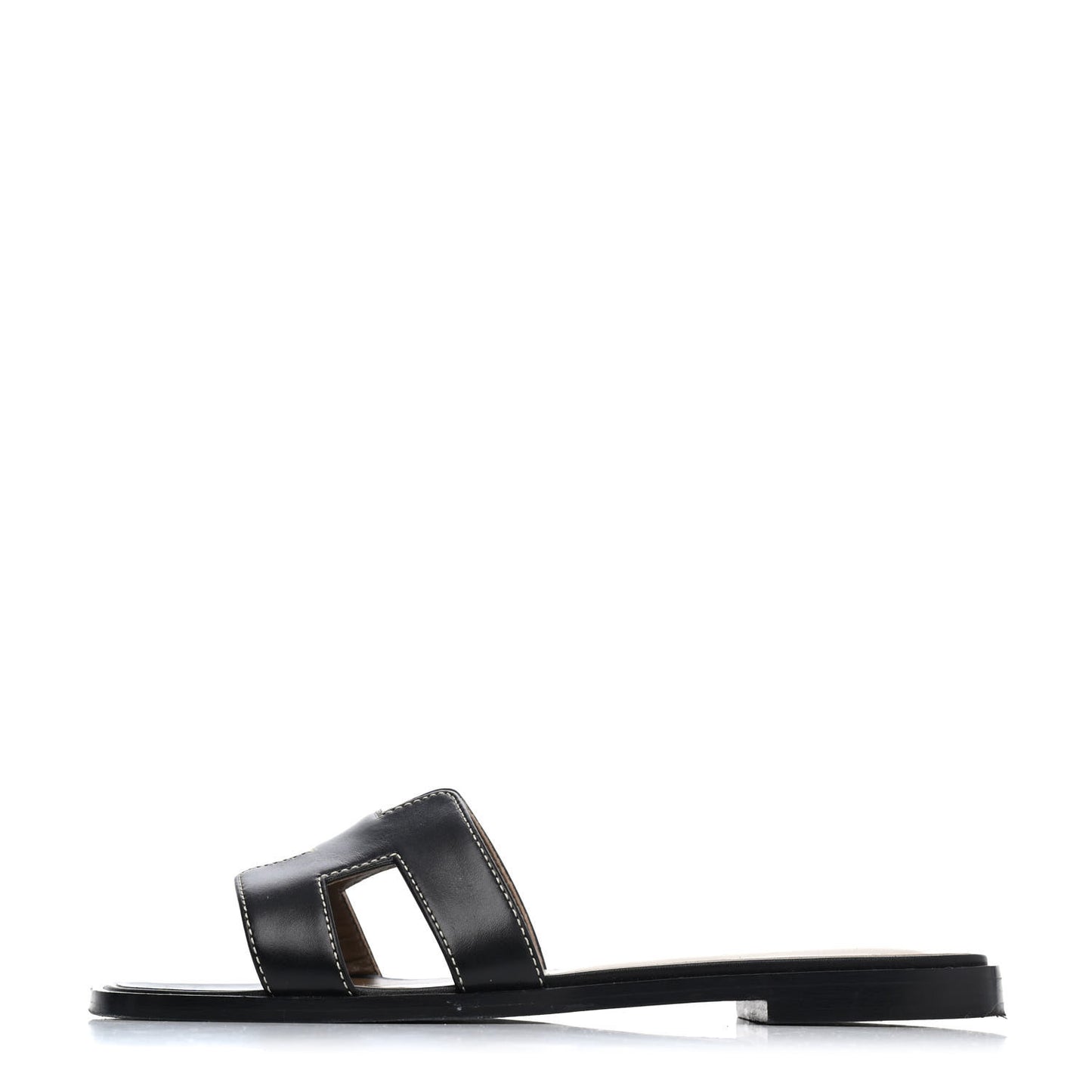 Box Calfskin Oran Sandals 35.5 Black