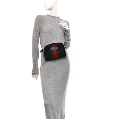 Gucci Canvas Web Slim Belt Bag Black 2 of 10