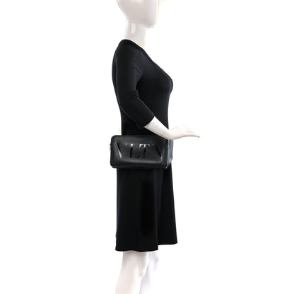 Valentino Garavani Calfskin VLTN Belt Bag Black 2 of 11
