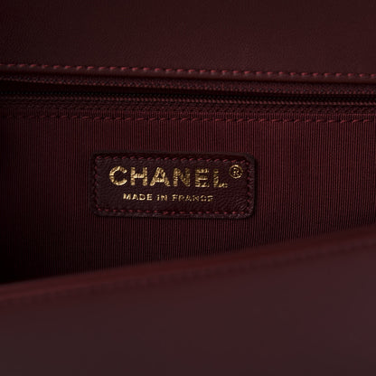 Chanel Lambskin Quilted New Medium Boy Flap Red 8 of 11