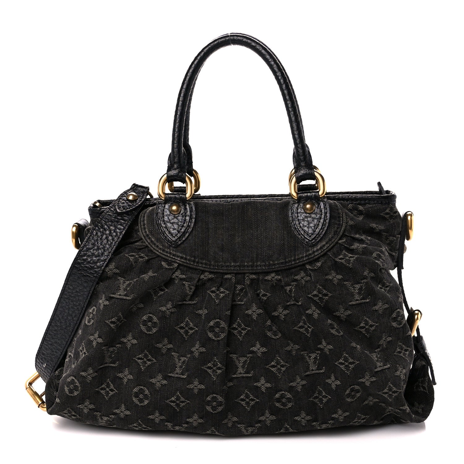 Louis Vuitton Denim Neo Cabby MM Black 1 of 9