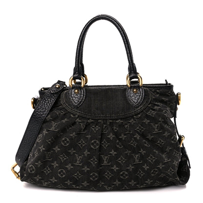 Louis Vuitton Denim Neo Cabby MM Black 1 of 9