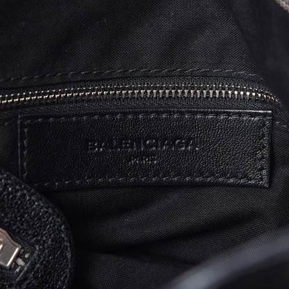 Balenciaga Chevre Silver Metallic Edge Hardware Velo Black 6 of 7