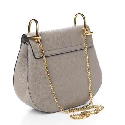 Chloe Grained Lambskin Drew Shoulder Bag Motty Grey 3 of 9