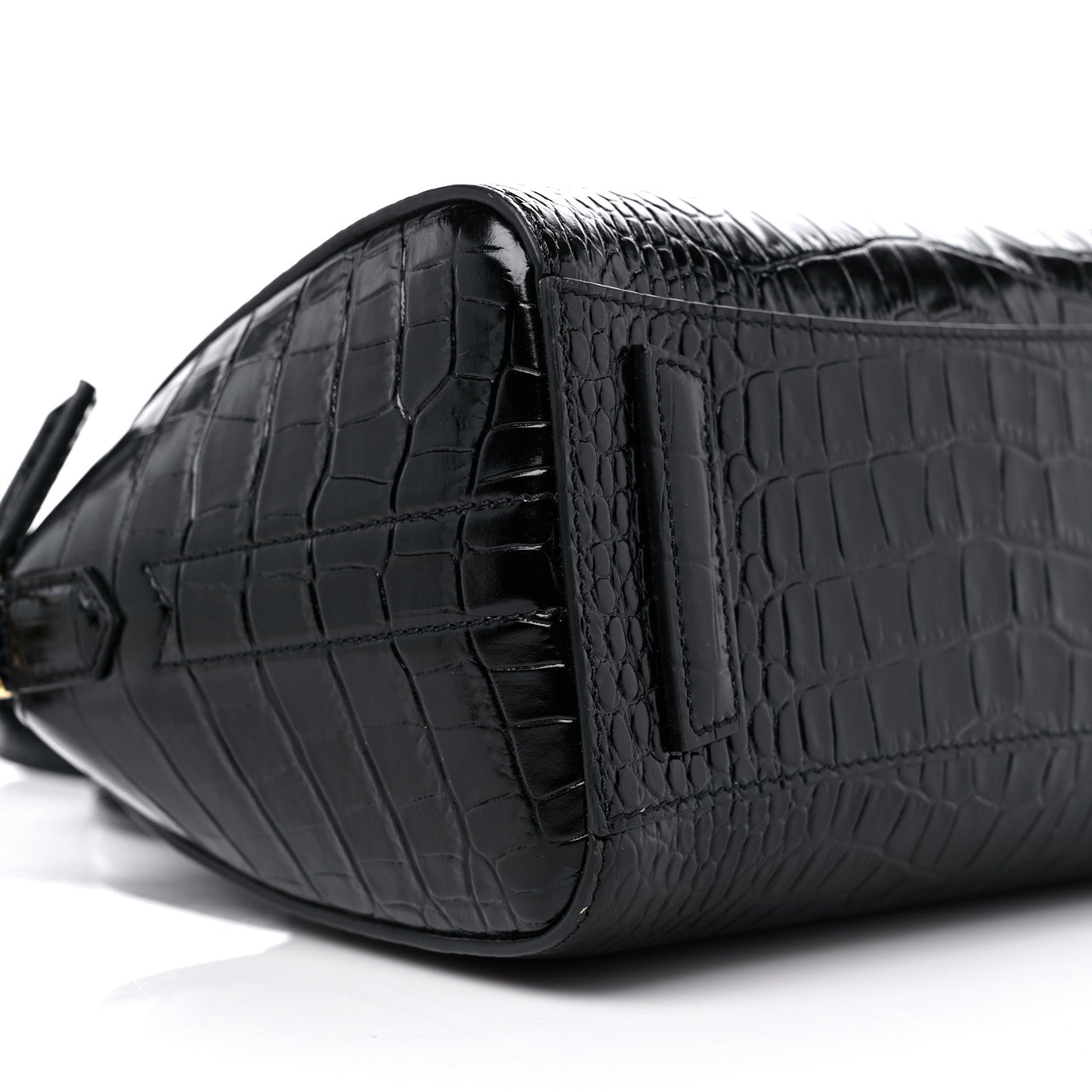 Givenchy Calfskin Crocodile Embossed Mini Antigona Black 7 of 8