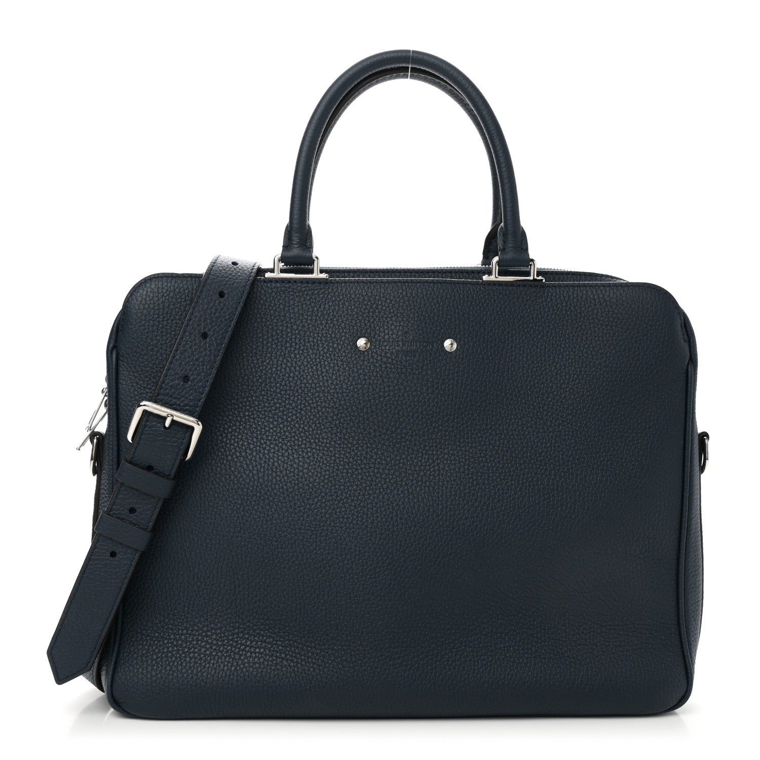 Louis Vuitton Taurillon Armand Briefcase Blue 1 of 9