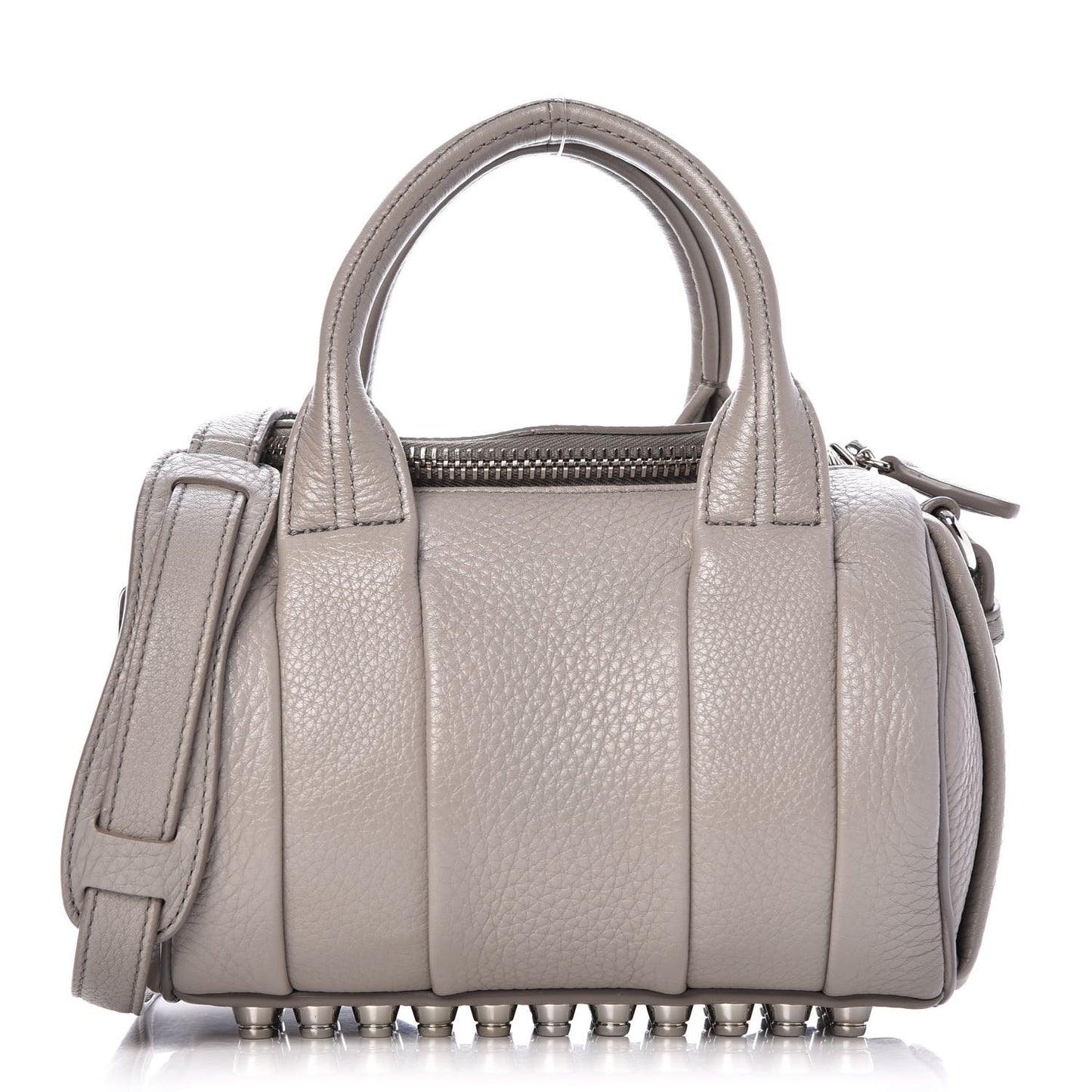 Pebbled Lambskin Mini Rockie Gray Rhodium Hardware