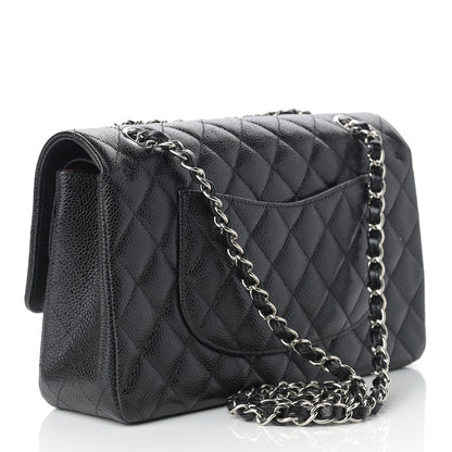 Chanel Caviar Quilted Medium Double Flap Black 2 of 9