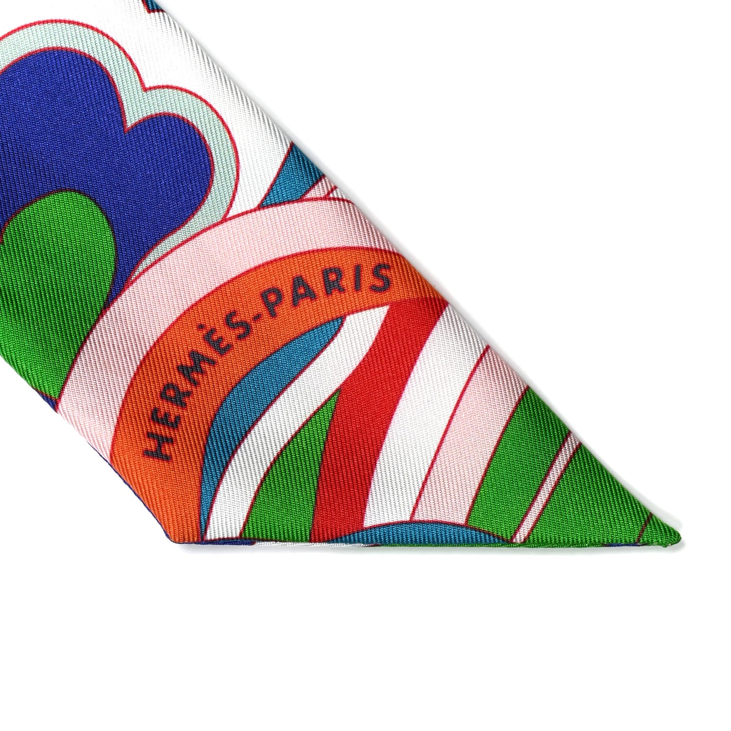 Silk Faubourg Rainbow Twilly Rose Pale Rouge Vert