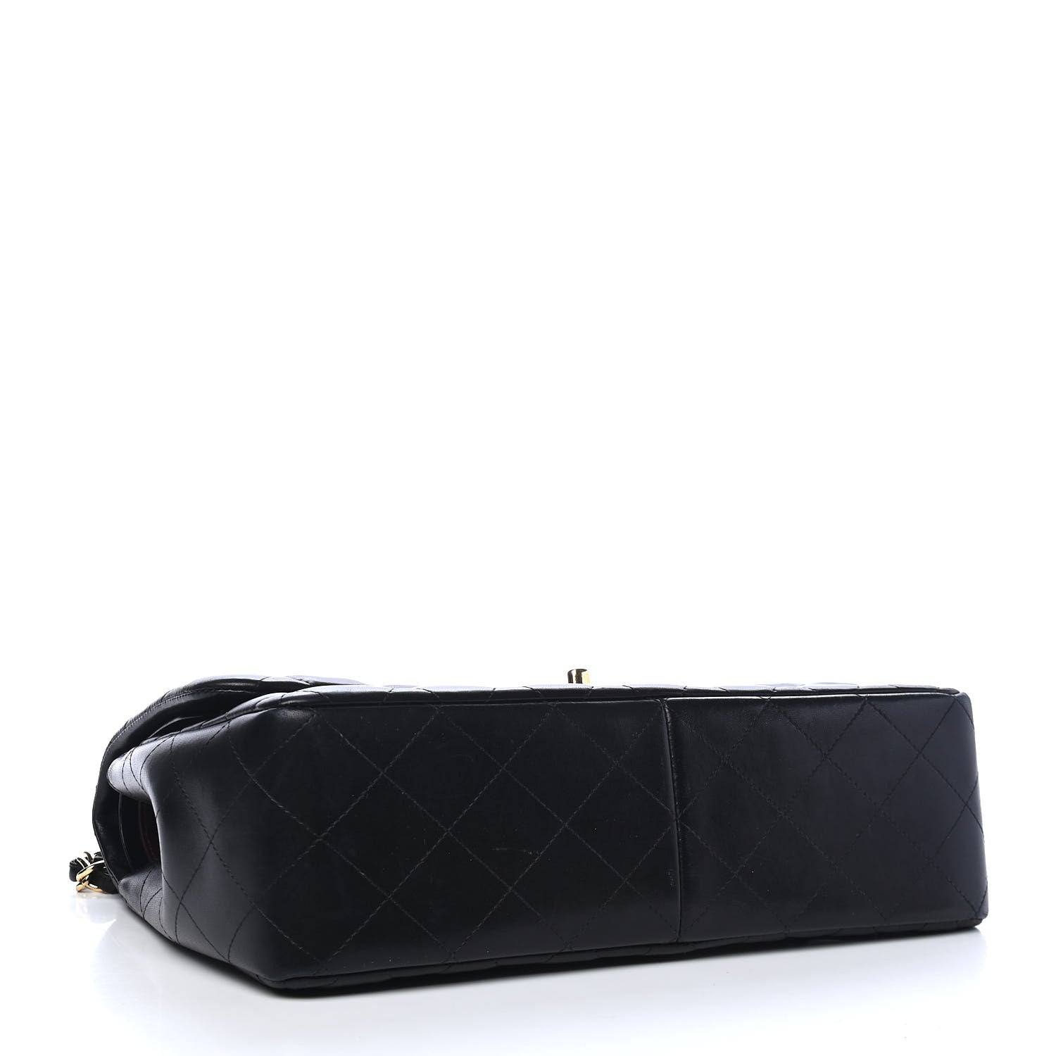Chanel Lambskin Quilted Jumbo Double Flap Black 4 of 9