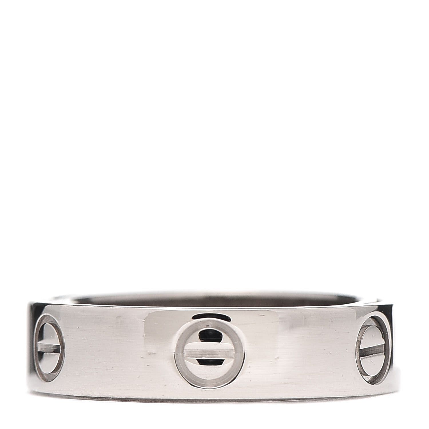 Cartier 18K White Gold 5.5mm Astro LOVE Ring 54 6.75 3 of 6