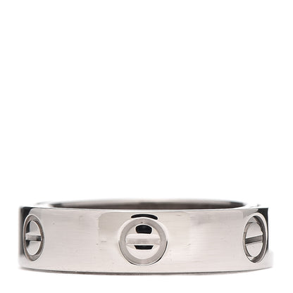 Cartier 18K White Gold 5.5mm Astro LOVE Ring 54 6.75 3 of 6