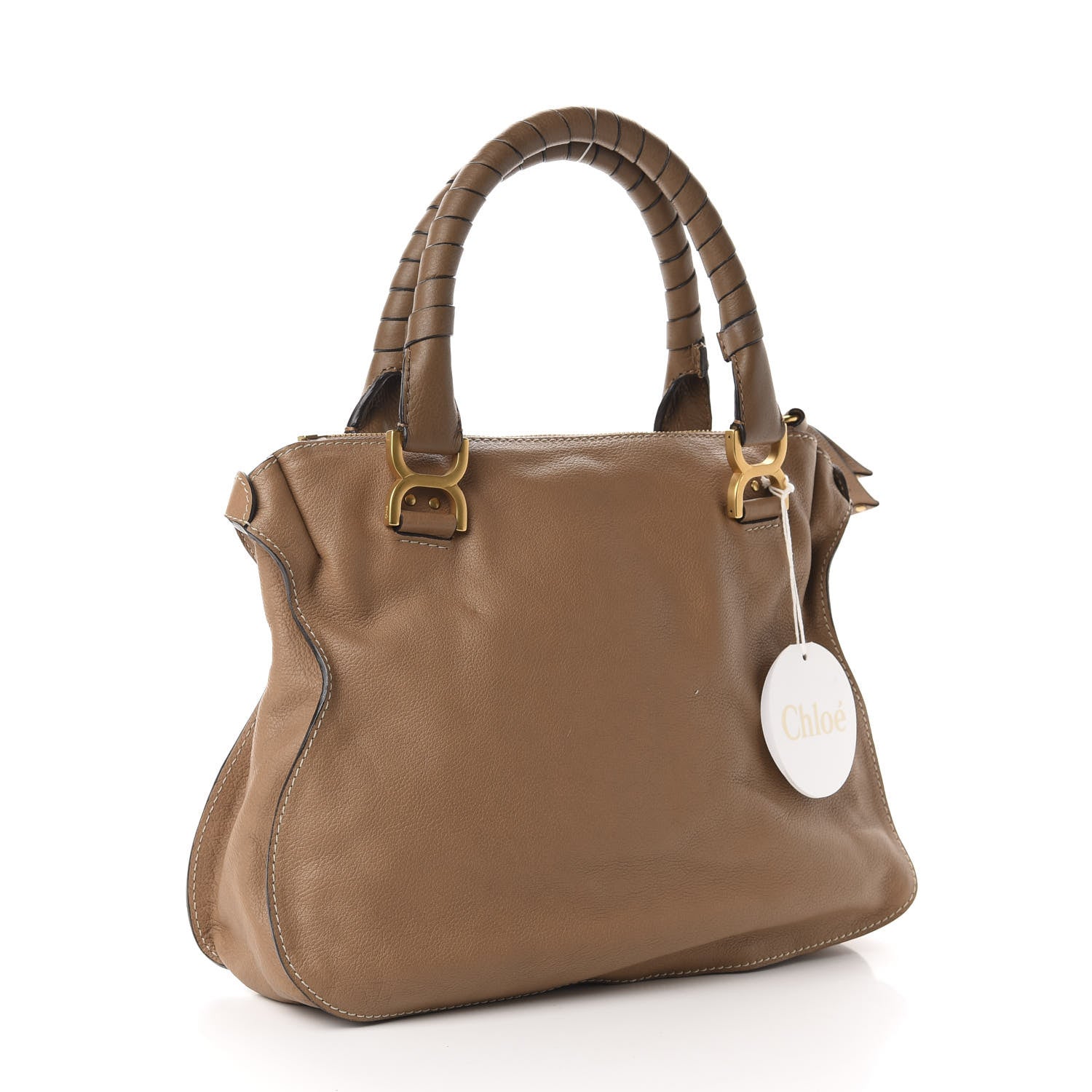 Chloe Calfskin Medium Marcie Satchel Nut 3 of 10
