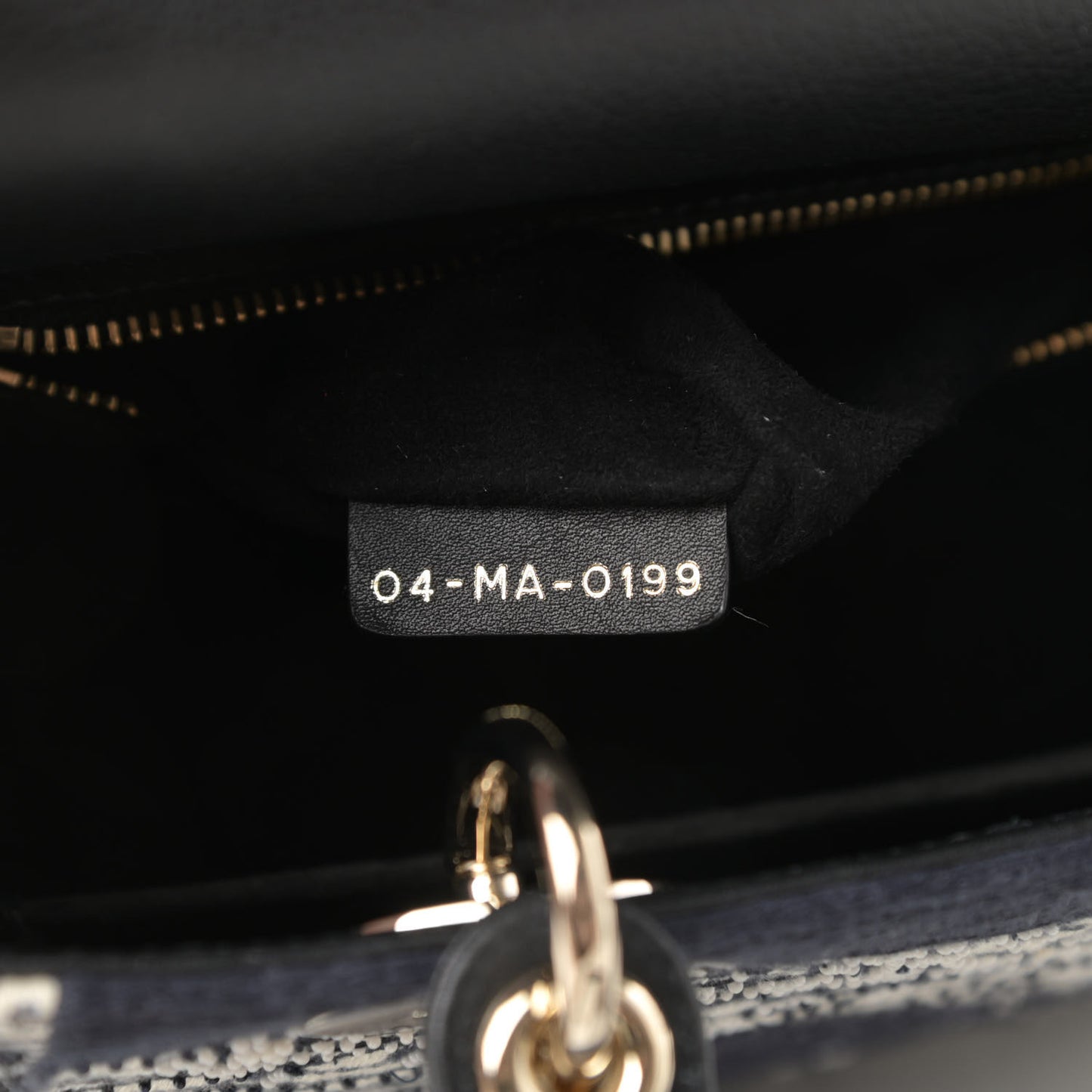 Embroidered La Roue La Fortune Tarot Medium Lady Dior Blue