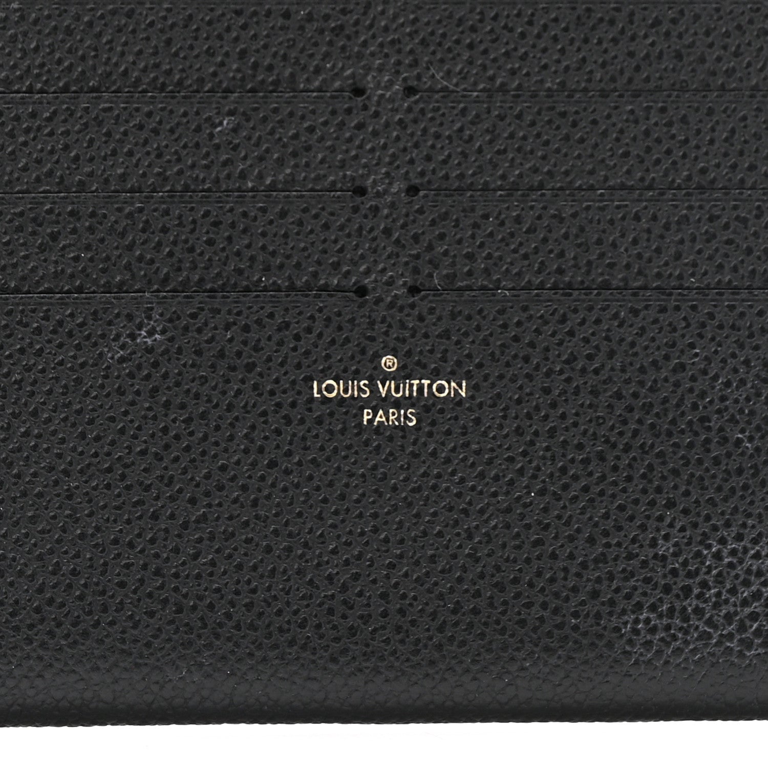 Louis Vuitton Calfskin Felicie Chain Wallet Card Holder Insert Black 6 of 7