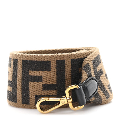 Fendi Ribbon Vitello Century FF 1974  Strap You Fango Marrone Ebano 1 of 4