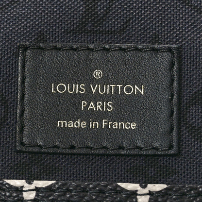Louis Vuitton Monogram Giant Crafty Neverfull MM Creme Rouge Black 6 of 9