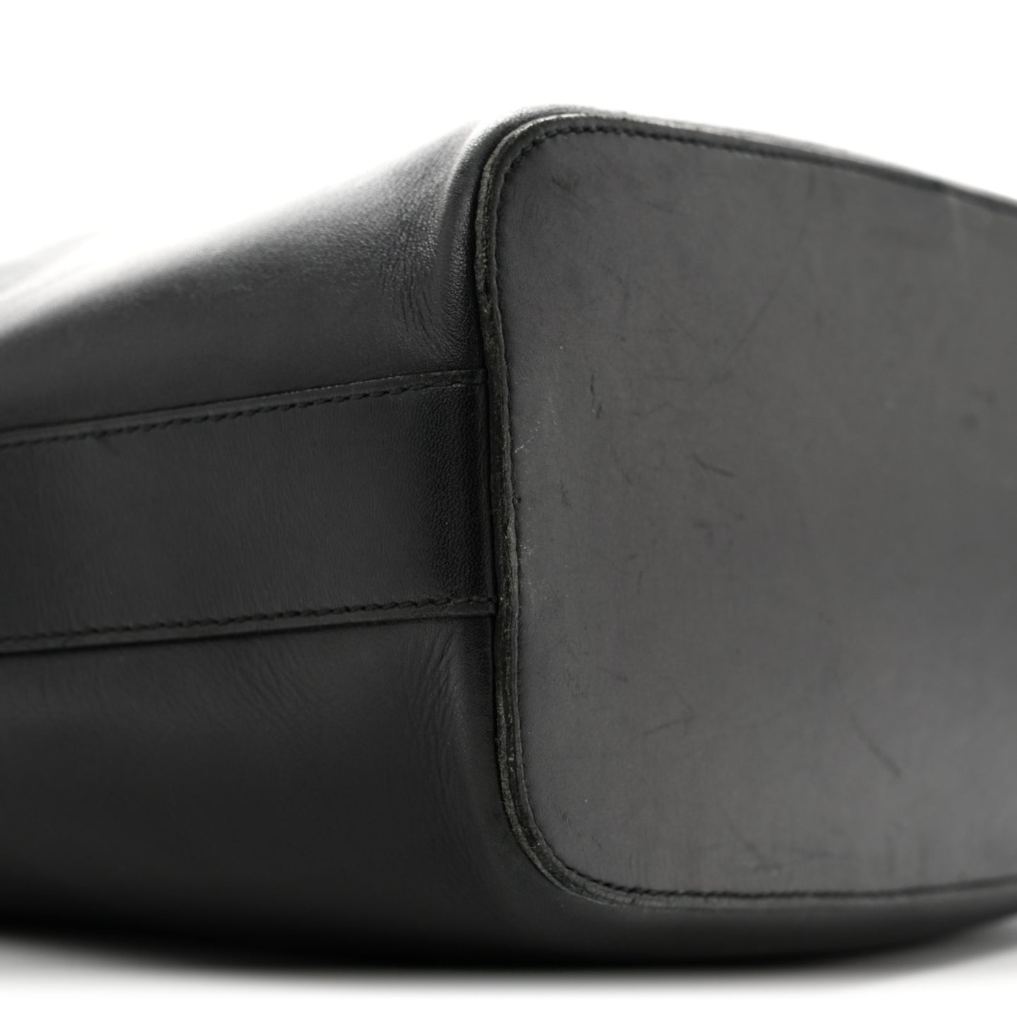 Calfskin GG Small Clasp Hobo Black
