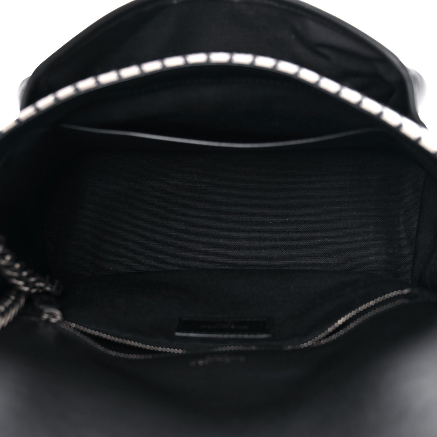 Saint Laurent Cotton Canvas Vintage Calfskin Monogram Medium Niki Chain Satchel 5 of 14