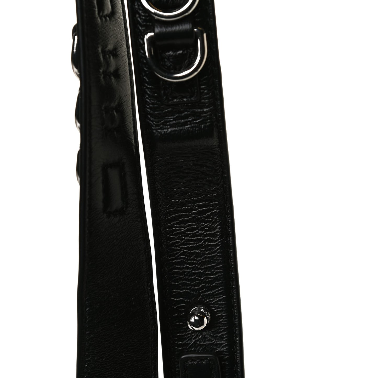 Natural Grain Calfskin Quilted The Softshot 21 Bag Black