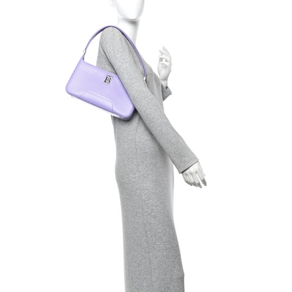 Burberry Smooth Calfskin TB Shoulder Bag Soft Violet 2 of 12