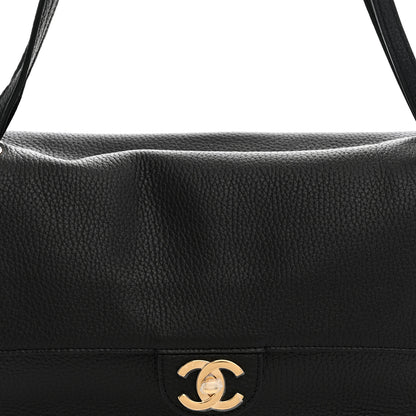 Chanel Grained Calfskin Small Souplissimo Maxi Flap Black 8 of 10