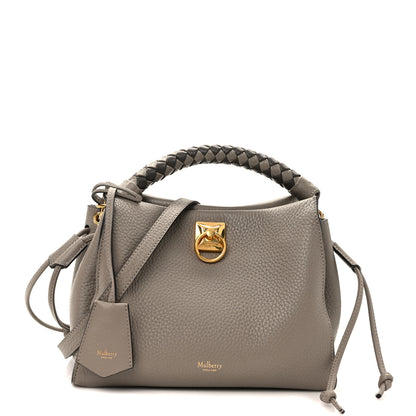 Mulberry Heavy Grain Small Iris Tote Powder Grey Dark Clay 1 of 15
