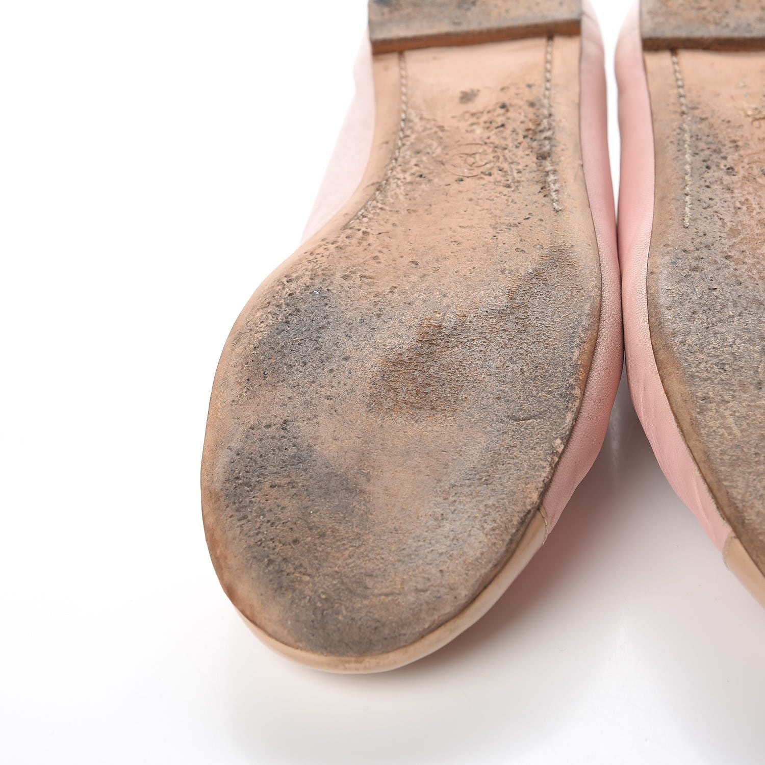 Chanel Lambskin Patent Cap Toe CC Ballerina Flats 40 Rose Clair 23 of 26