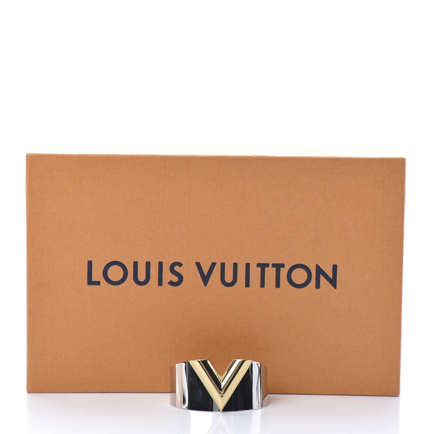 Louis Vuitton Metal Essential V Cuff Silver 6 of 6