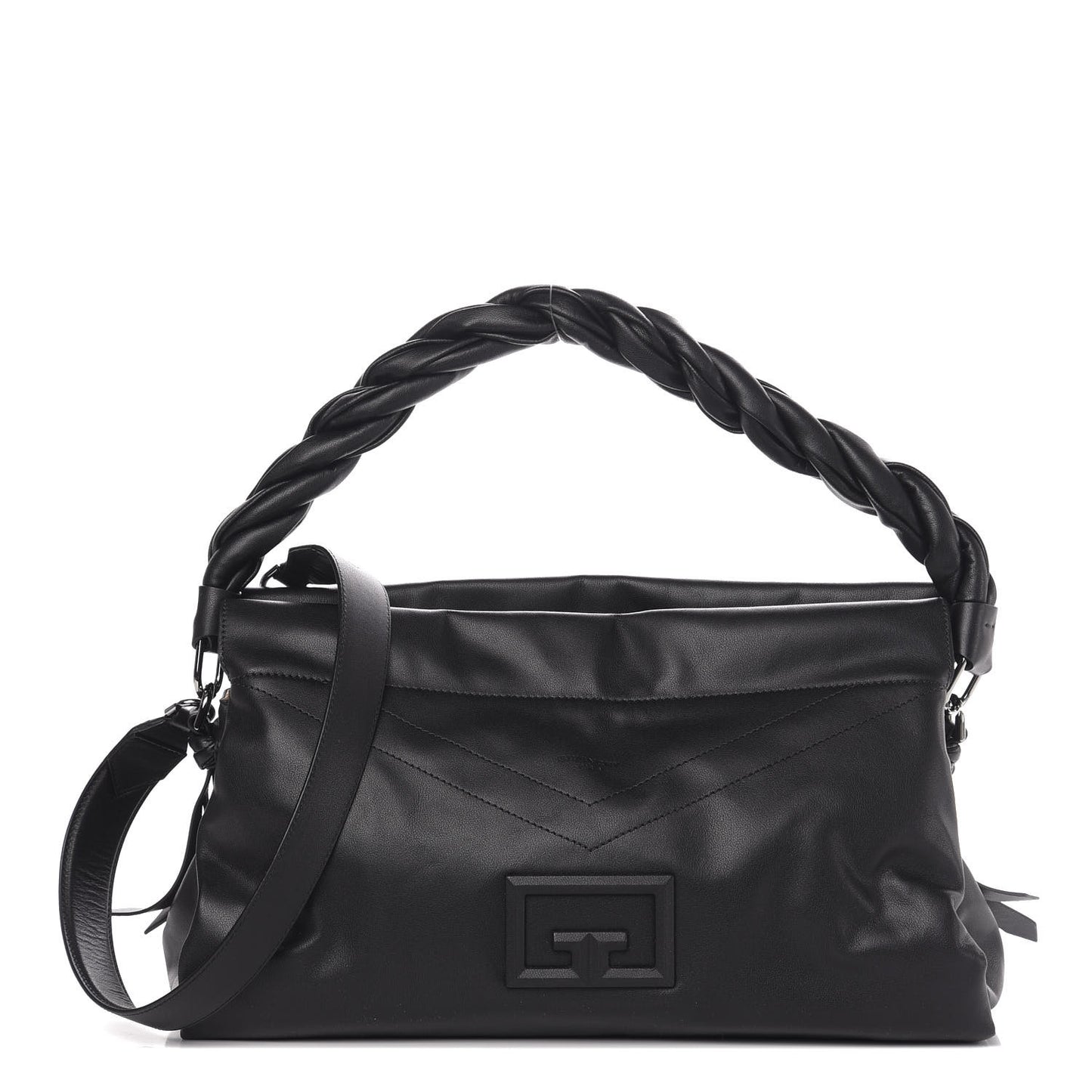 Calfskin Large ID93 Satchel Black